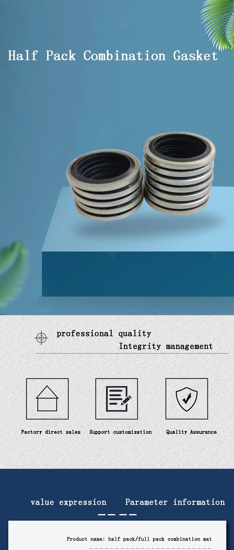 OEM Seal M12 Углеродистая сталь Нитрильная резиновая прокладка с уплотнительными промывальниками 0